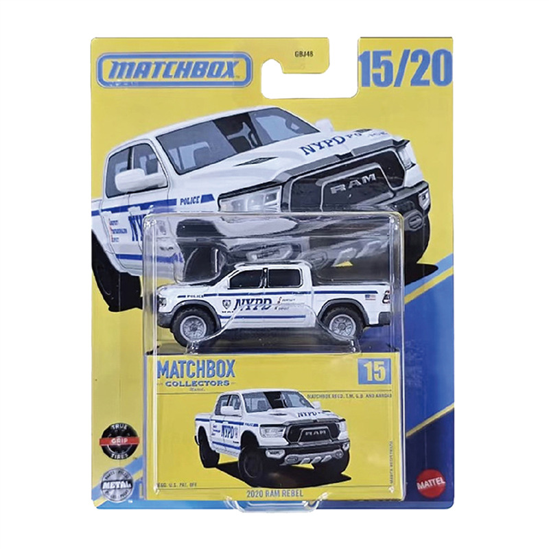 Battery Case Storage - Original Mattel Matchbox 1/64 NYPD 2020