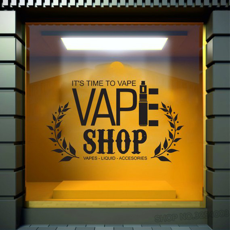 Vaping Store - Vape Shop Từ Decal Dán Tường