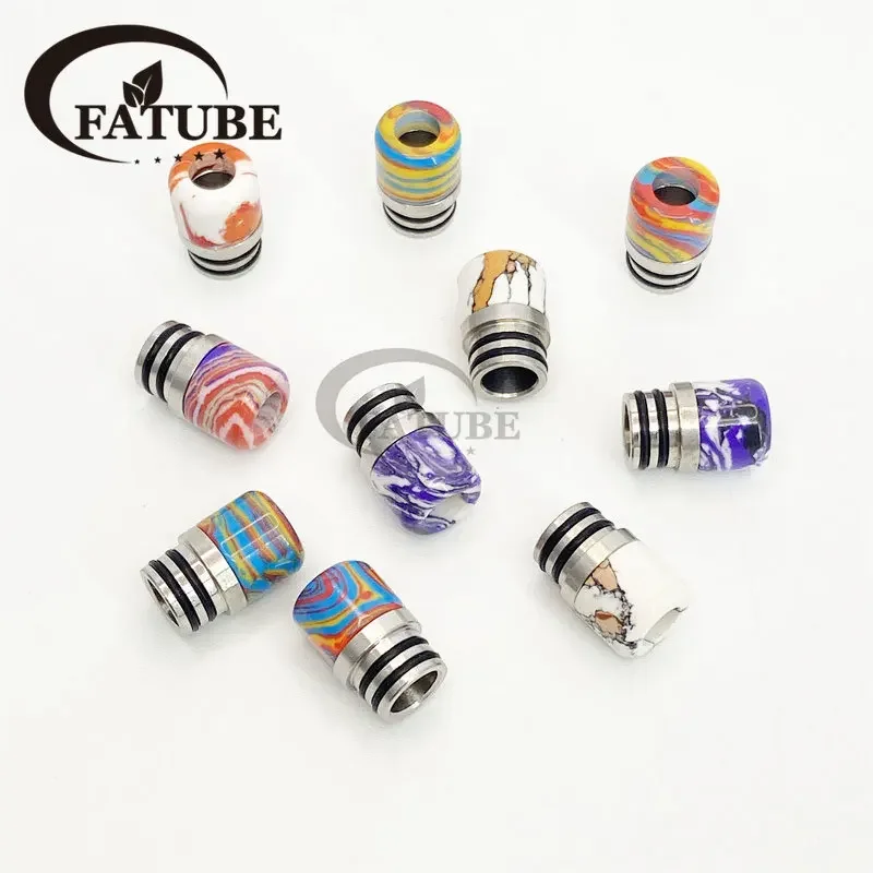 1PC/10PCS 510 Stainless Steel  - đánh giá và giá Drip Tip Resin