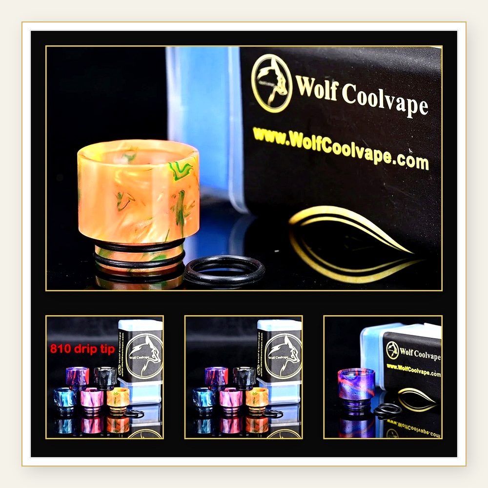Wolfcoolvape 810 Drip Tips - S - đánh giá và giá Drip Tip Resin