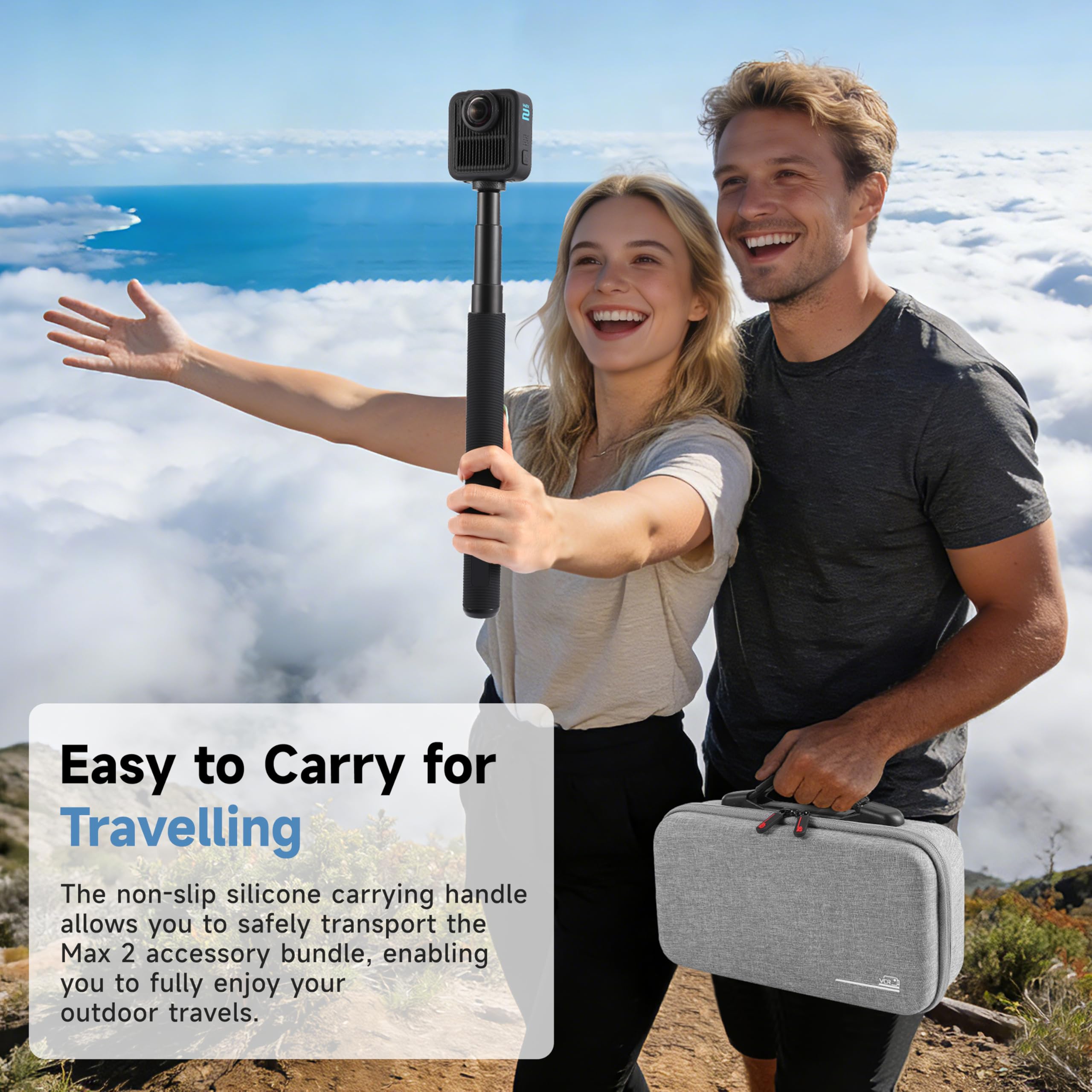 Carrying Case for Gopro Max 2  - đánh giá và giá Battery Case Storage