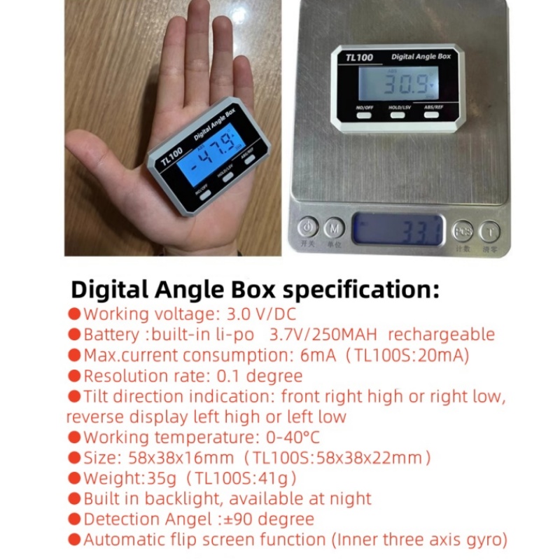 Horizontal Angle Meter Protrac - đánh giá và giá Battery Case Storage