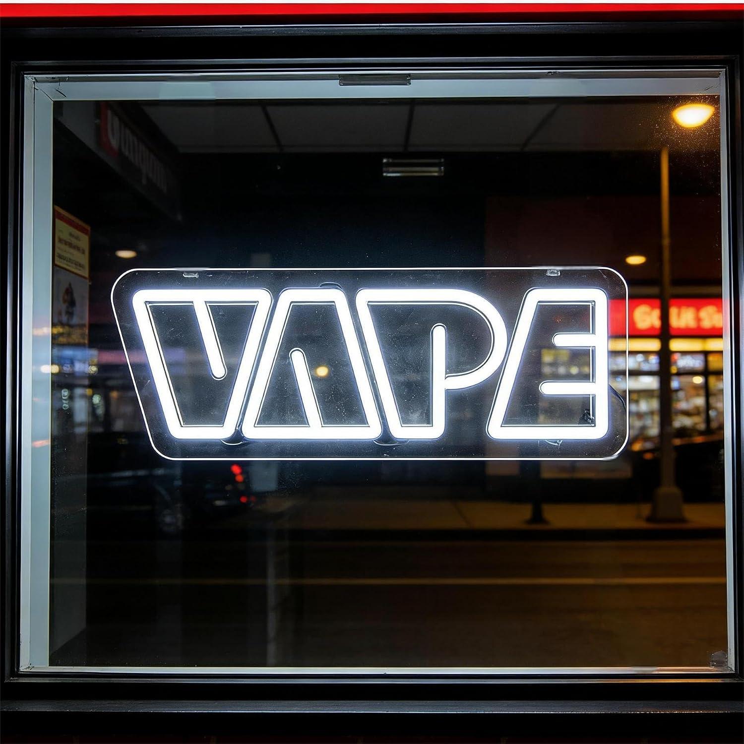 VAPE Neon Sign USB Dimmable LE - đánh giá và giá Vaping Store