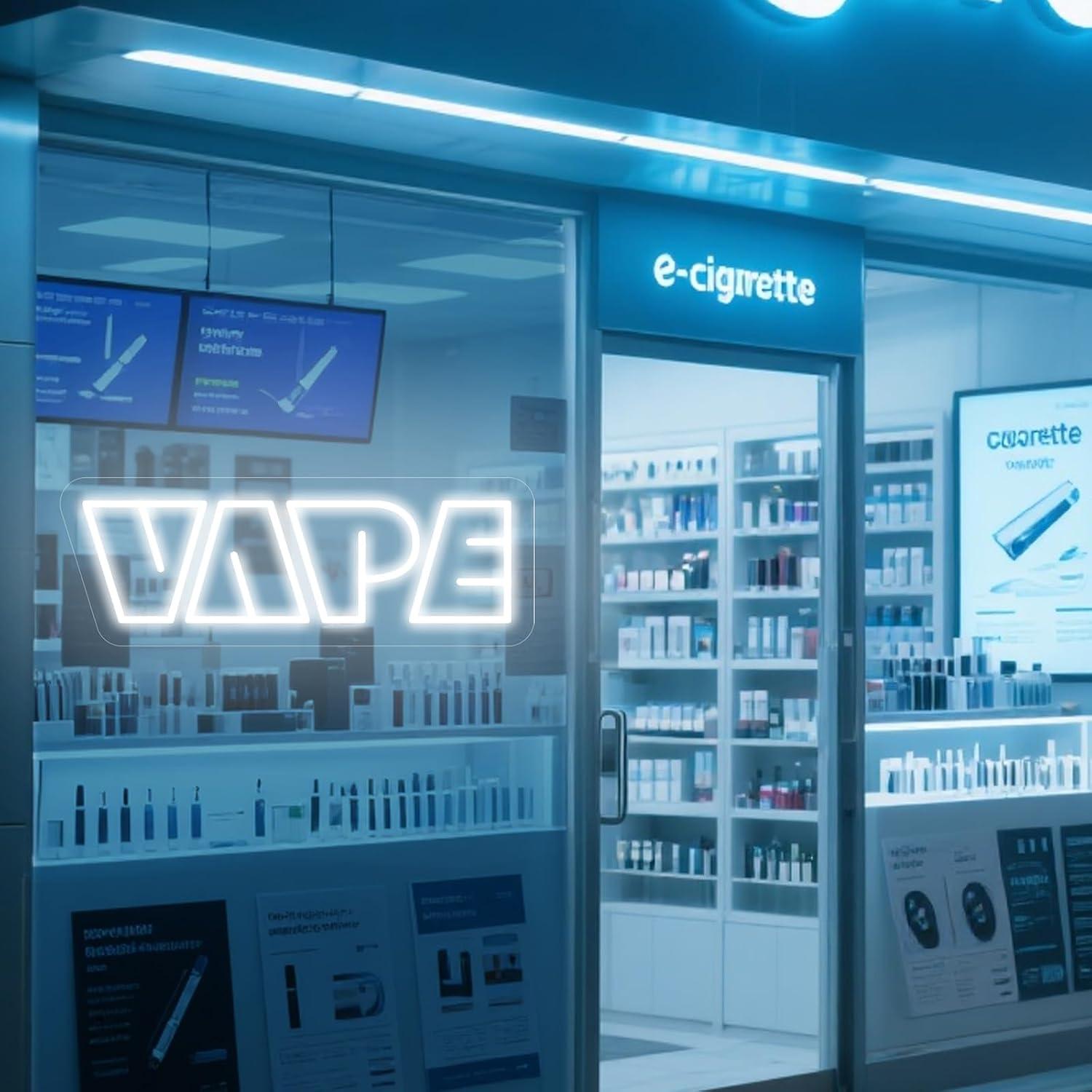VAPE Neon Sign USB Dimmable LE - đánh giá và giá Vaping Store